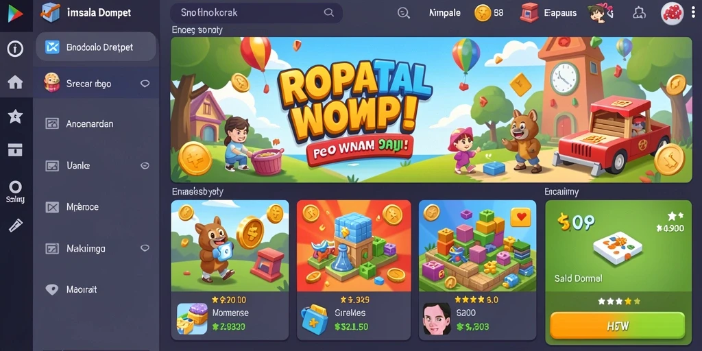 Tampilan awal aplikasi 567LUCK yang menarik.