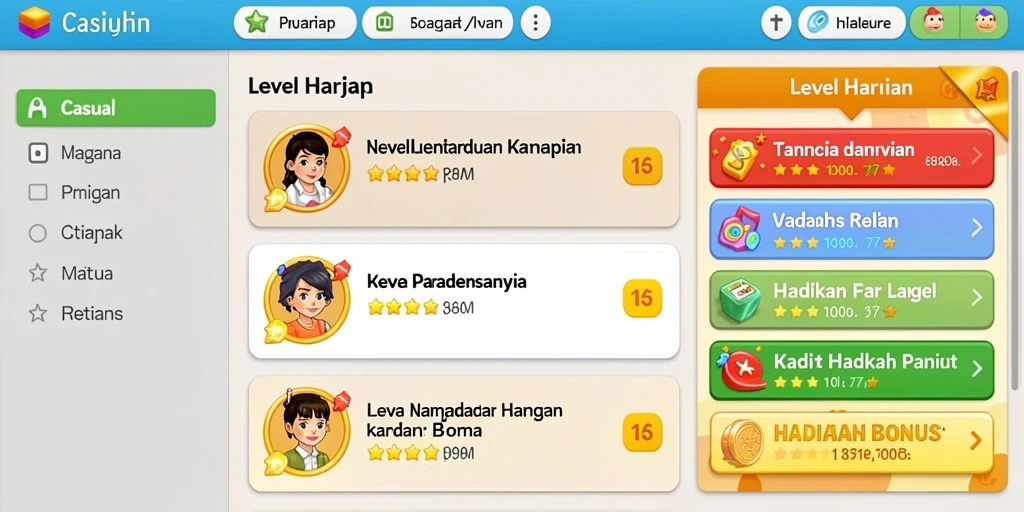 Tampilan level pertama yang memukau.