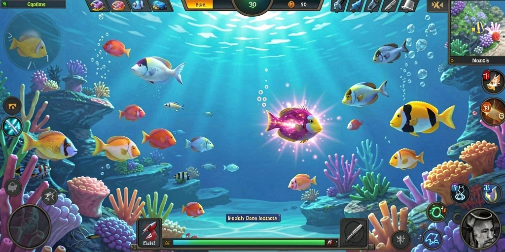 Tampilan utama game ATOM138 yang menarik.