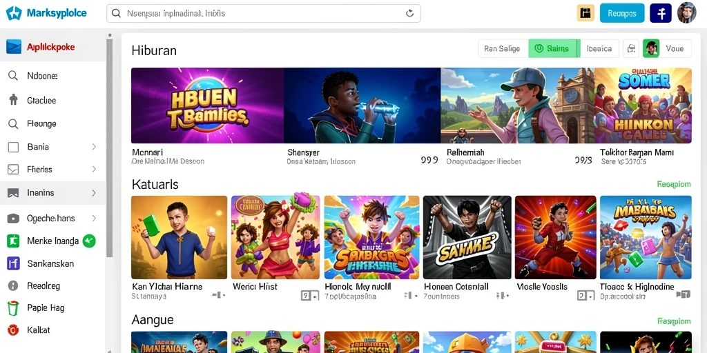 Tampilan permainan yang menarik dan modern.