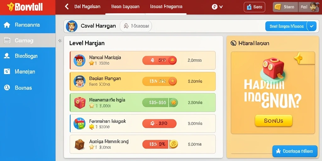 Tampilan awal yang menarik dan mudah dimengerti.