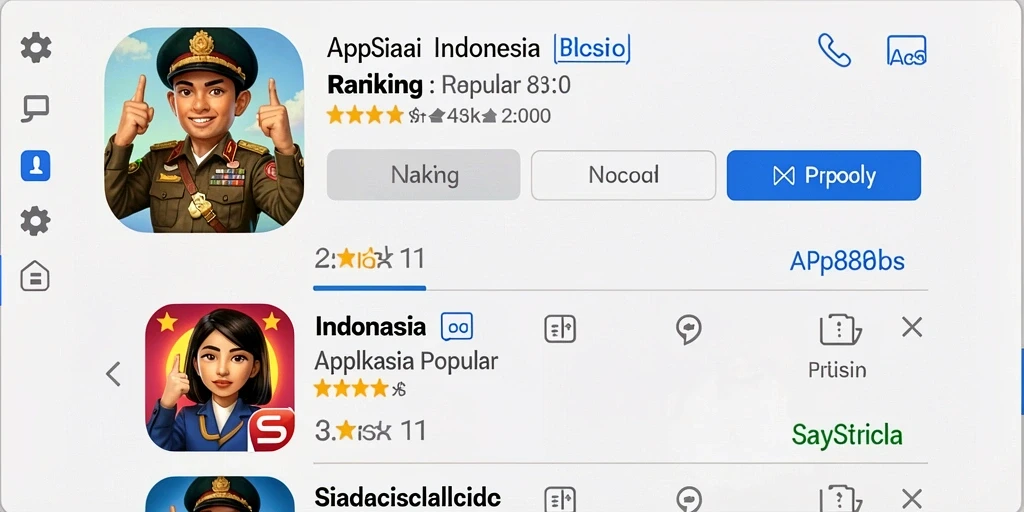 Tangkapan layar menampilkan tampilan antarmuka yang menarik.