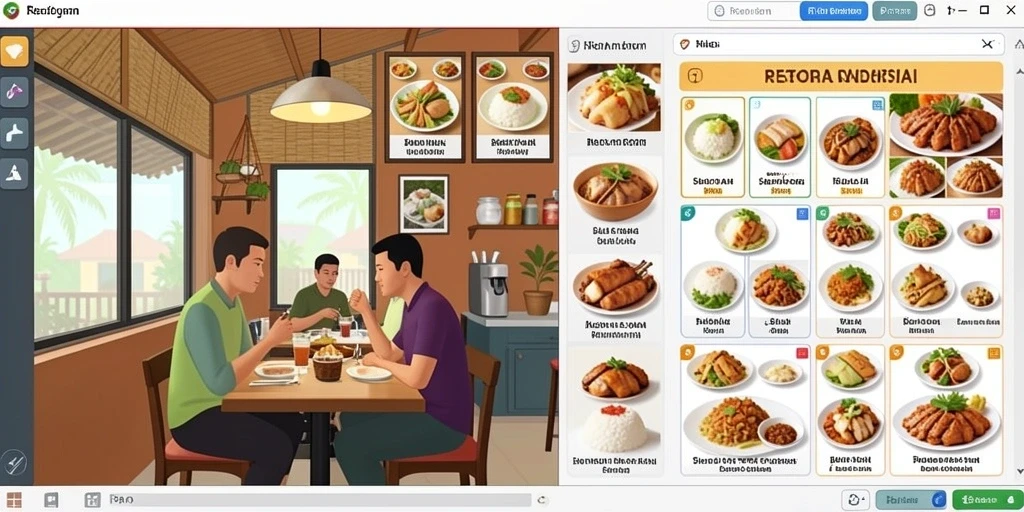 Tampilan antarmuka yang intuitif dan user-friendly.