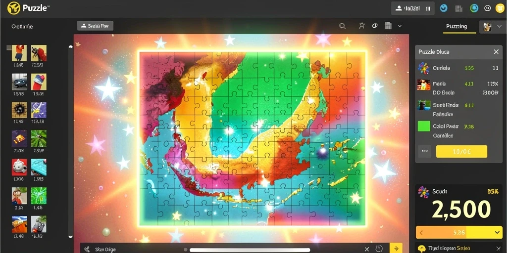 Screenshot menunjukkan pertarungan epik dengan efek visual menarik.