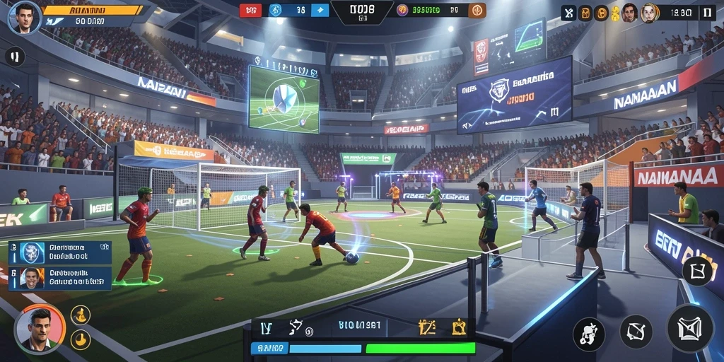 Screenshot menunjukkan tampilan grafis yang menarik dan colorful.