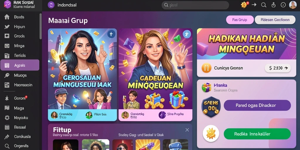 Tampilan menarik dengan tema yang beragam.