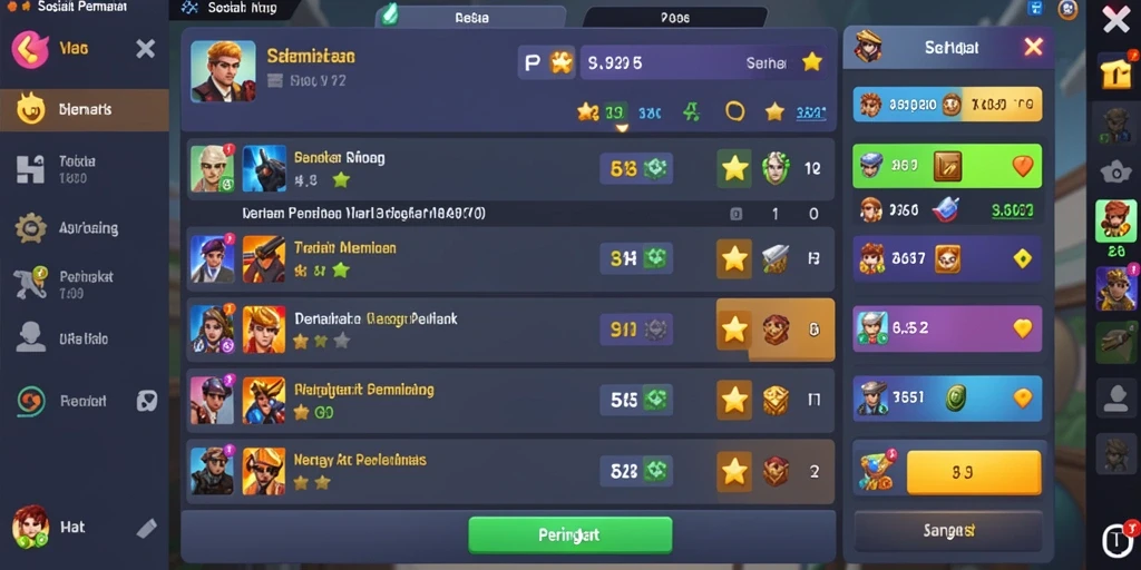 Tangkapan layar permainan slot yang memukau.