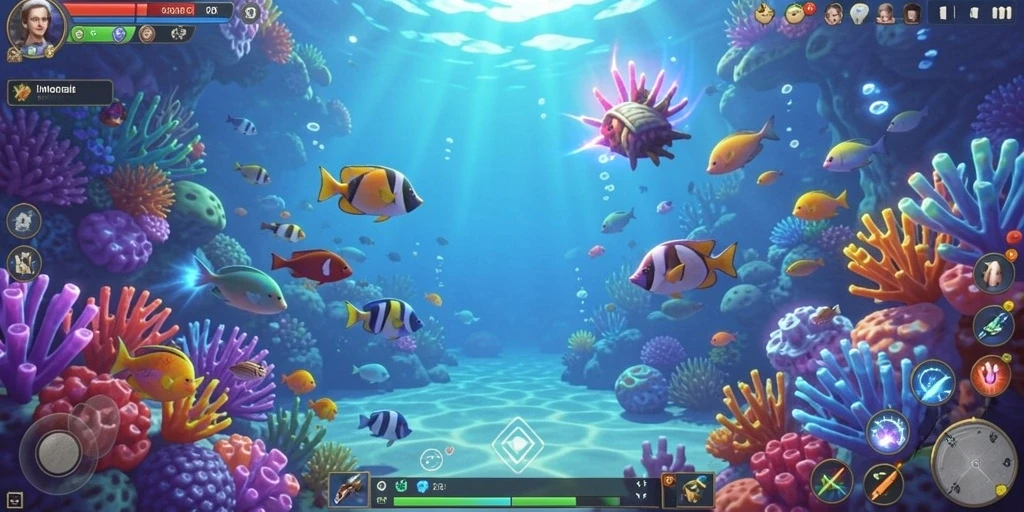 Tangkapan layar menunjukkan aksi seru dalam game.