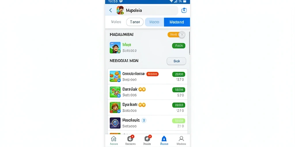 Tampilan awal yang menarik dengan grafis berwarna-warni.