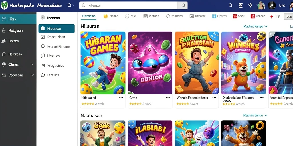 Tampilan awal permainan yang memukau.